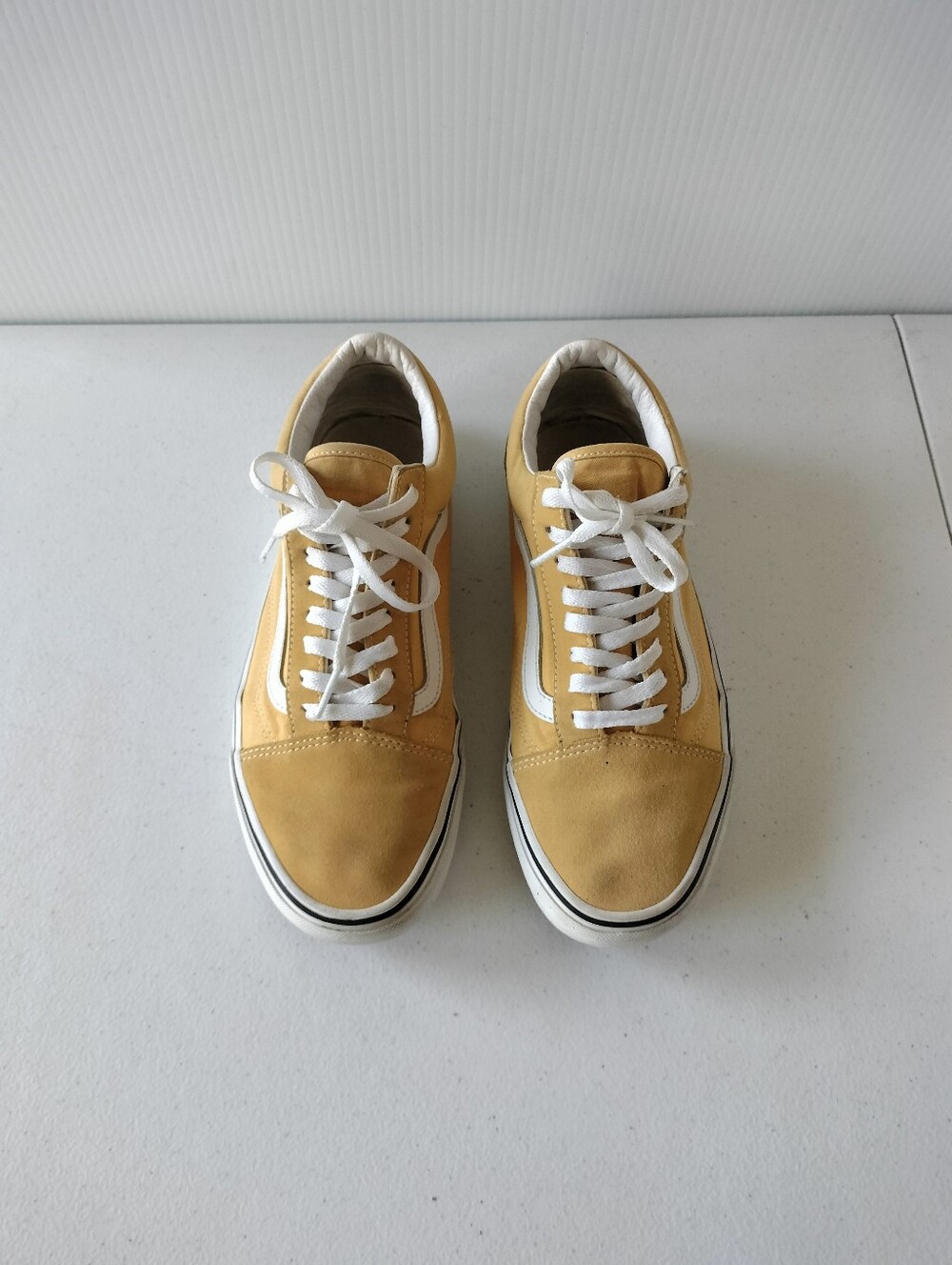 Vans Old Skool Yellow Suede Canvas Sneakers Mens 8 / Womens 9.5 Travel